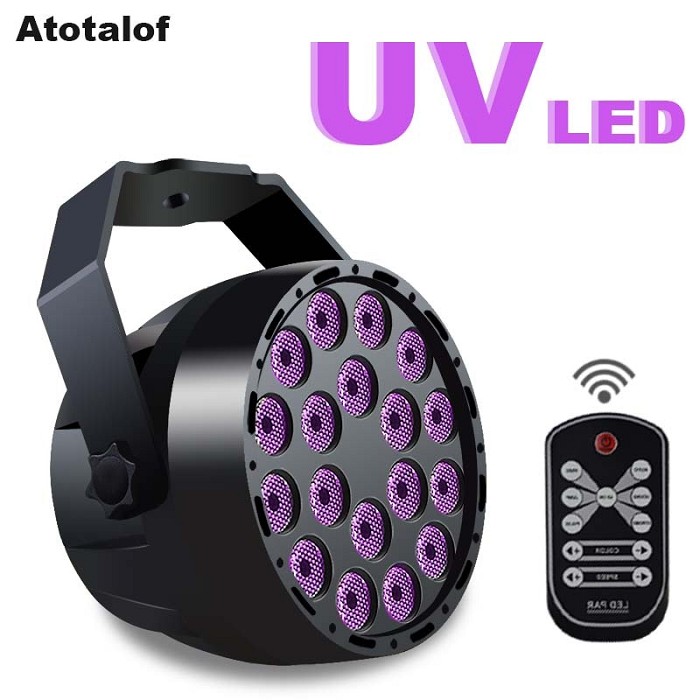 UV DJ Light 18 x 1Watt LED Black Light